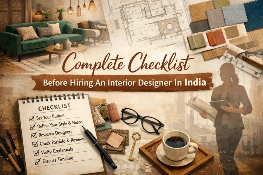 Complete Checklist Before Hiring An Interior Designer In India