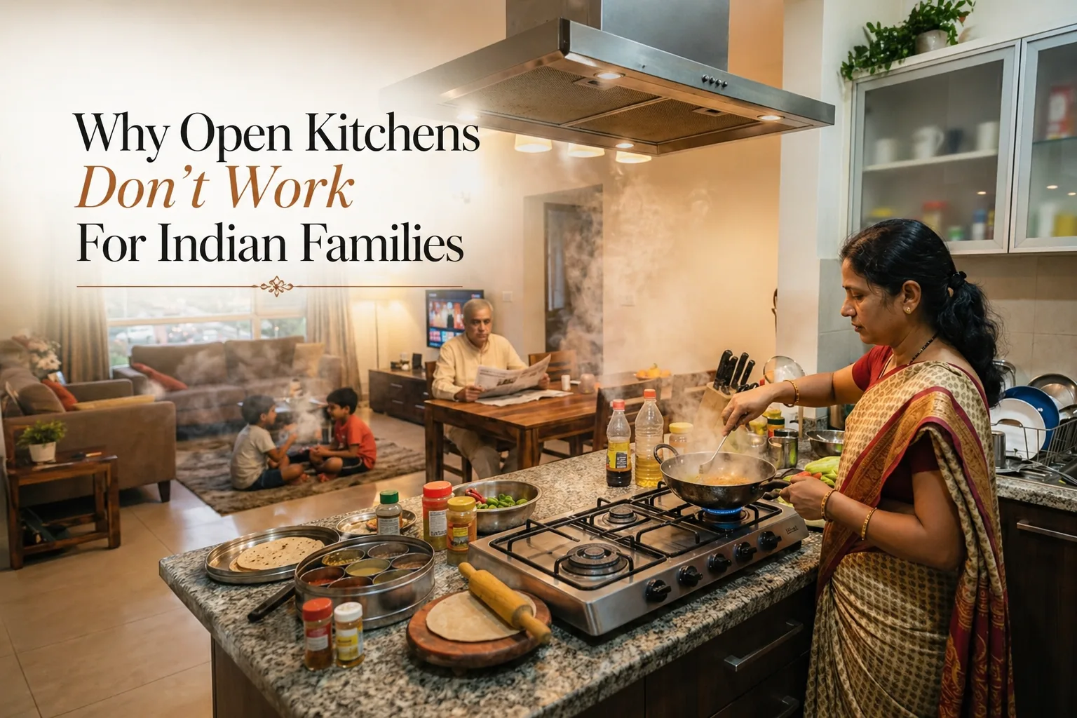 Why Open Kitchens Don’t Work For Indian Families
