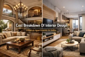 Cost Breakdown Of Interior Design For Villas vs Apartments In India