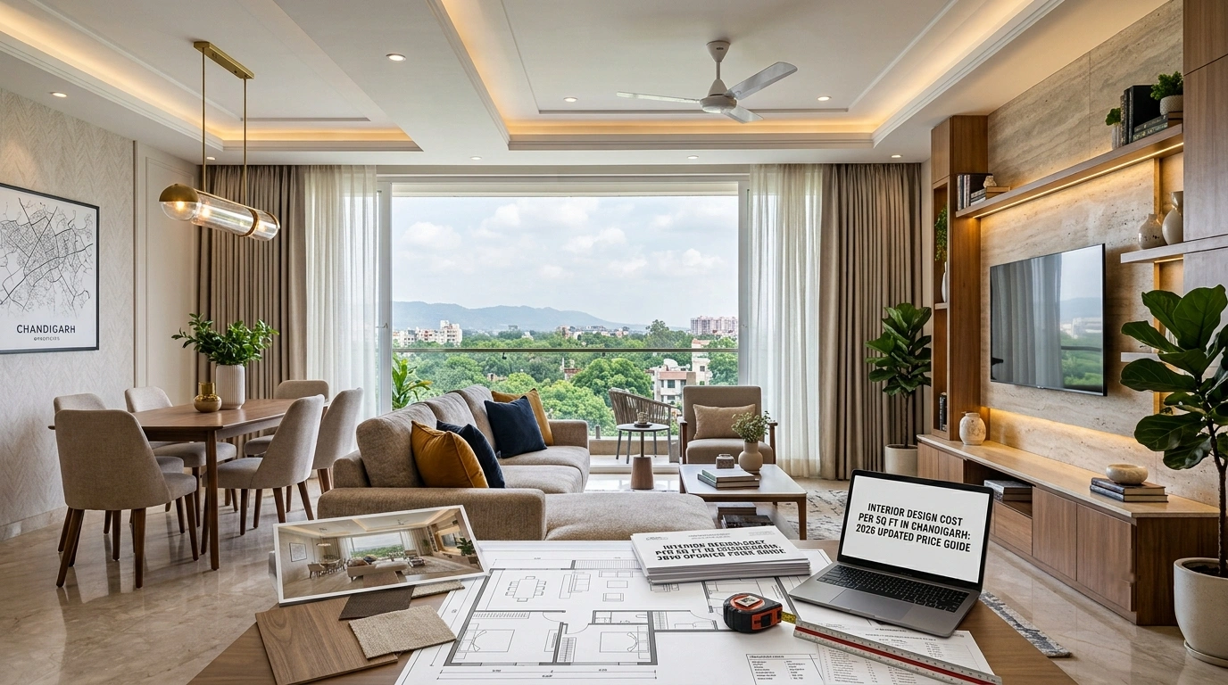 Interior Design Cost Per Sq Ft In Chandigarh: 2026 Updated Price Guide