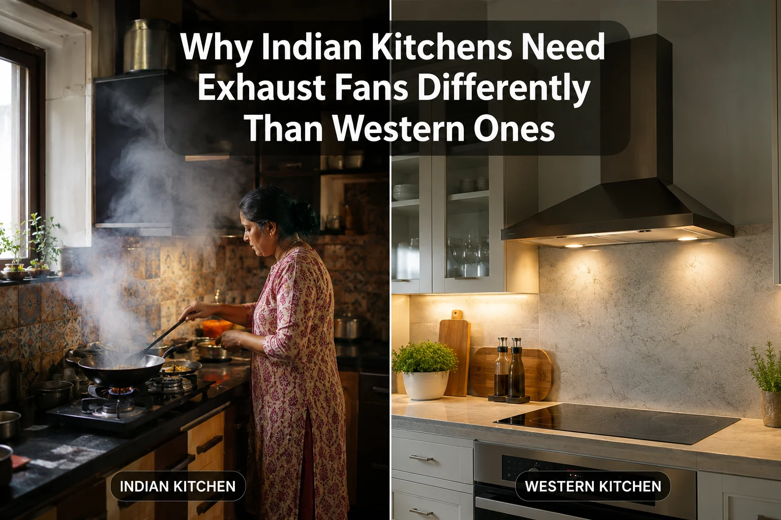 Why Indian Kitchens Need Exhaust Fans Differently Than Western Ones