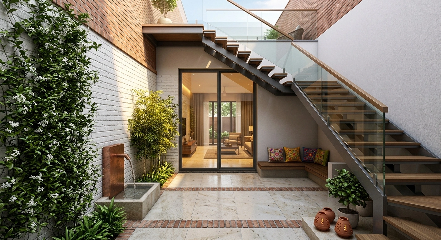 Punjabi courtyard design